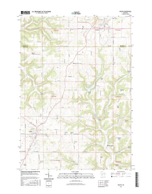MyTopo Westby, Wisconsin USGS Quad Topo Map