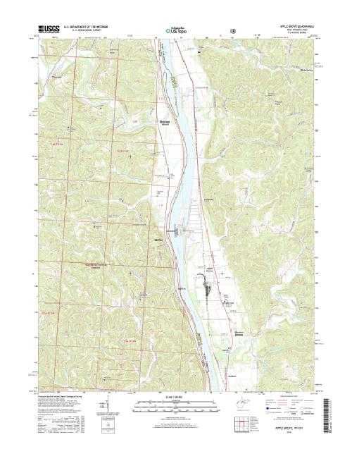 MyTopo Apple Grove, West Virginia USGS Quad Topo Map