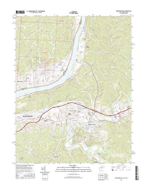 MyTopo Barboursville, West Virginia USGS Quad Topo Map
