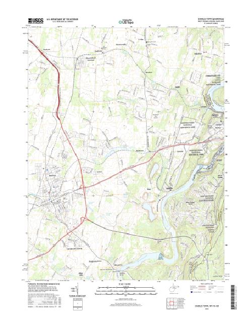 MyTopo Charles Town, West Virginia USGS Quad Topo Map