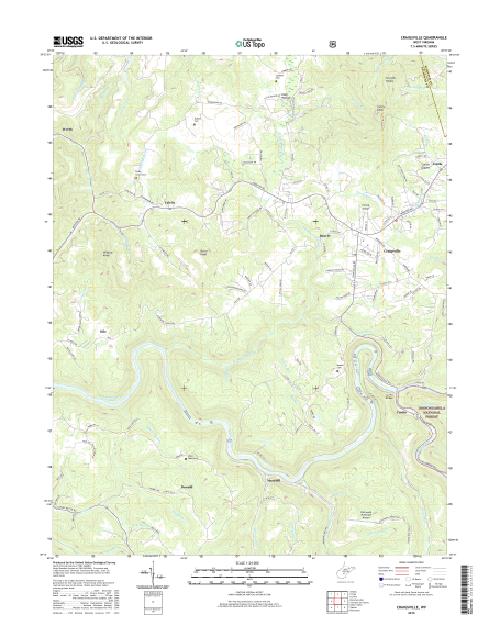 MyTopo Craigsville, West Virginia USGS Quad Topo Map