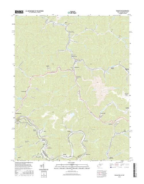 MyTopo Delbarton, West Virginia USGS Quad Topo Map
