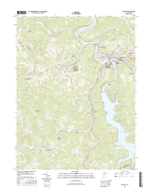 MyTopo Grafton, West Virginia USGS Quad Topo Map