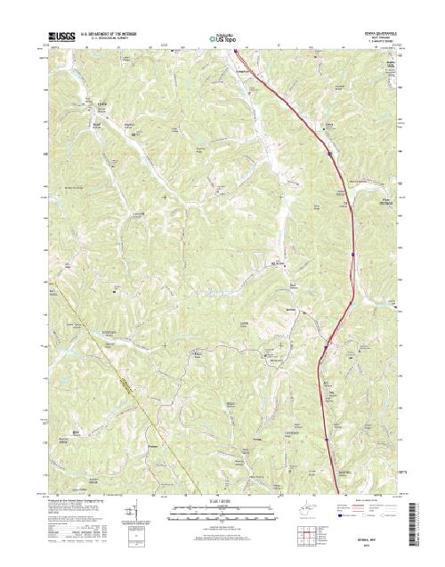 MyTopo Kenna, West Virginia USGS Quad Topo Map