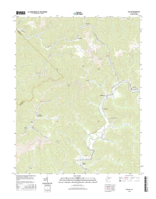 MyTopo Oceana, West Virginia USGS Quad Topo Map