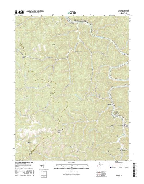MyTopo Ranger, West Virginia USGS Quad Topo Map