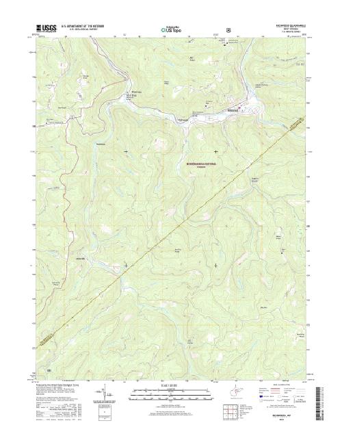 MyTopo Richwood, West Virginia USGS Quad Topo Map