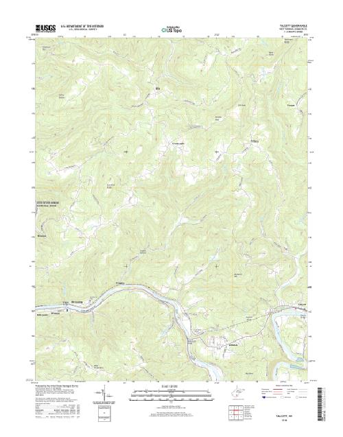 MyTopo Talcott, West Virginia USGS Quad Topo Map