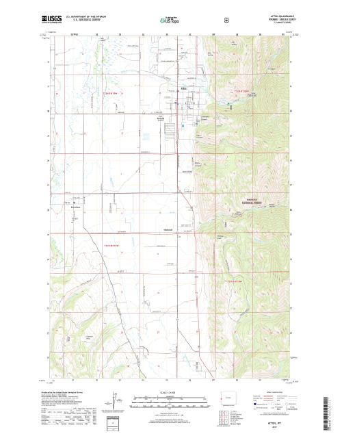 MyTopo Afton, Wyoming USGS Quad Topo Map