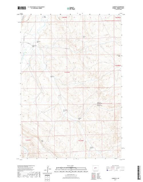 MyTopo Lander SE, Wyoming USGS Quad Topo Map