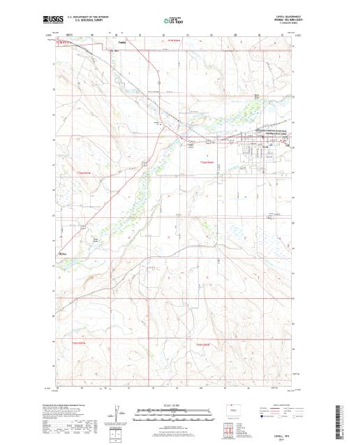 MyTopo Lovell, Wyoming USGS Quad Topo Map