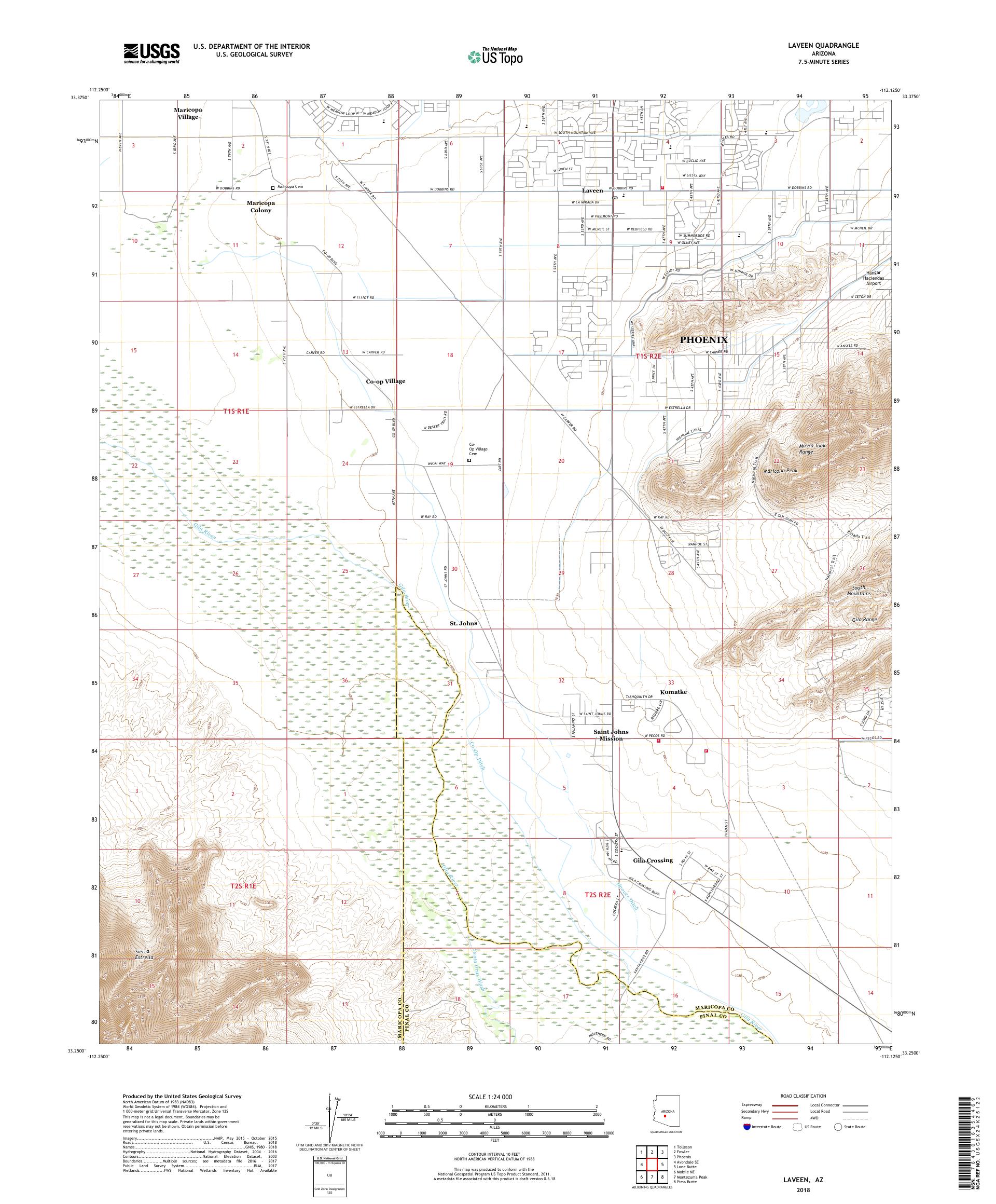 Laveen Az Zip Code Map