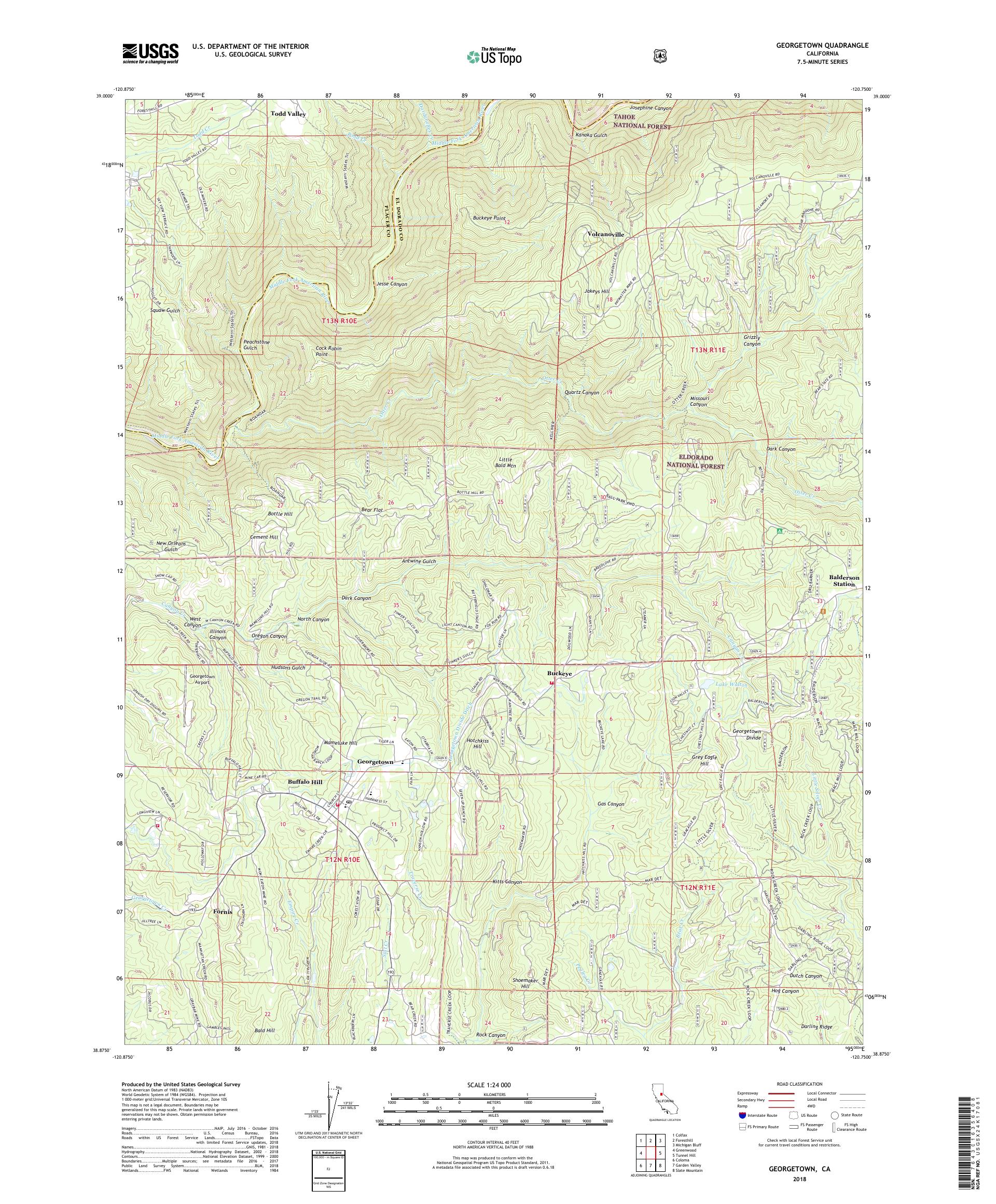 MyTopo California USGS Quad Topo Map