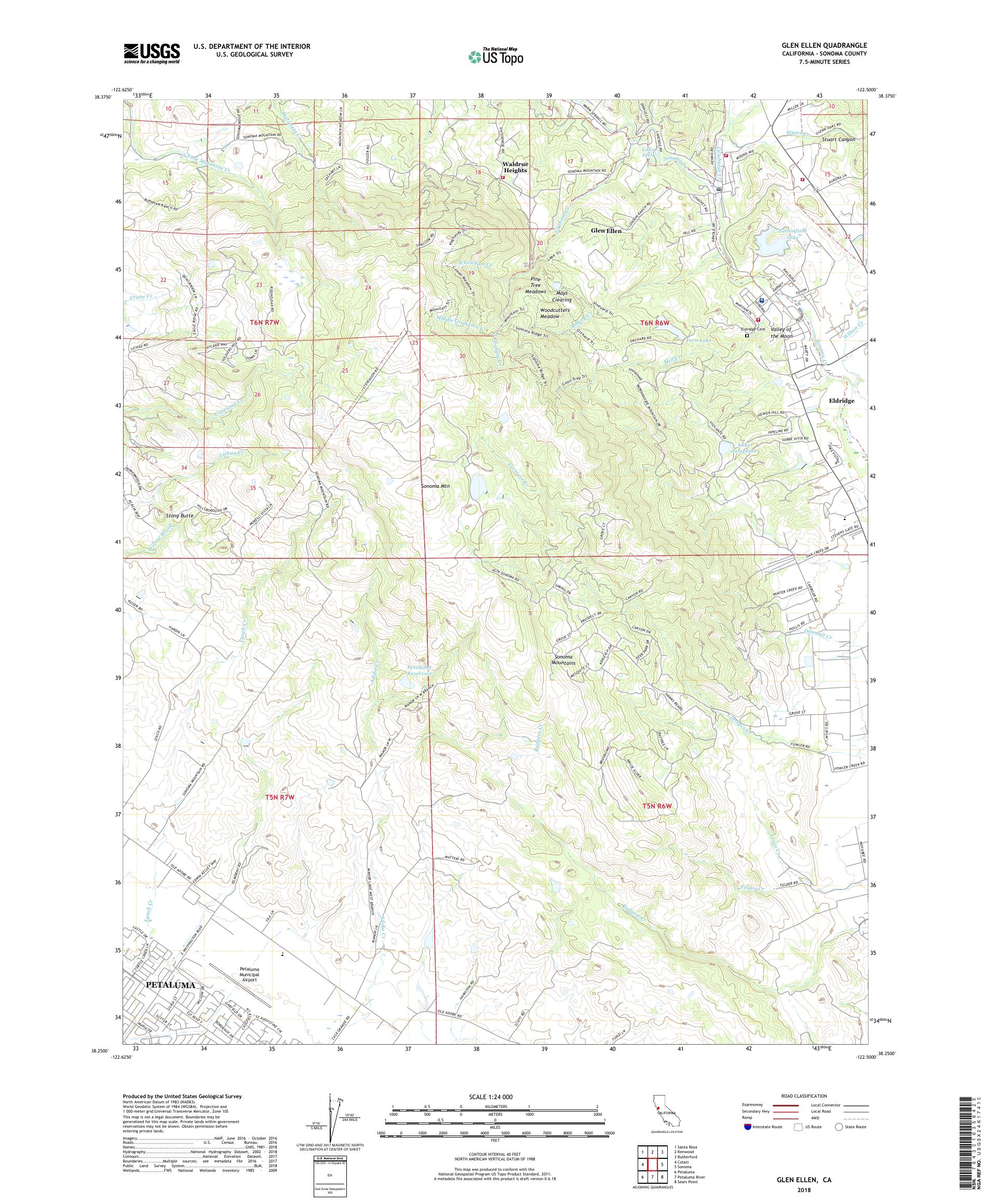 Glen Ellen California Map Oconto County Plat Map