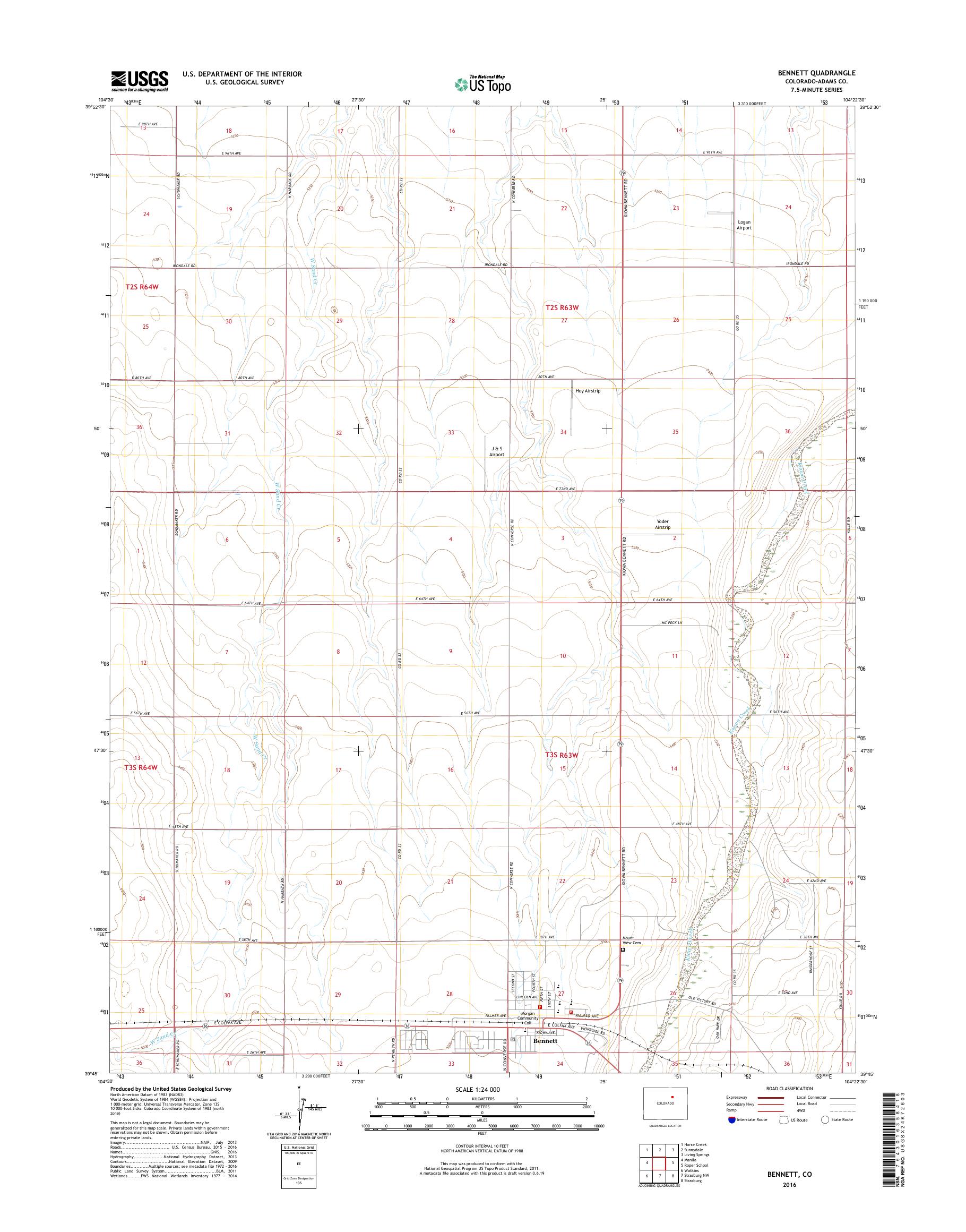 MyTopo Colorado USGS Quad Topo Map