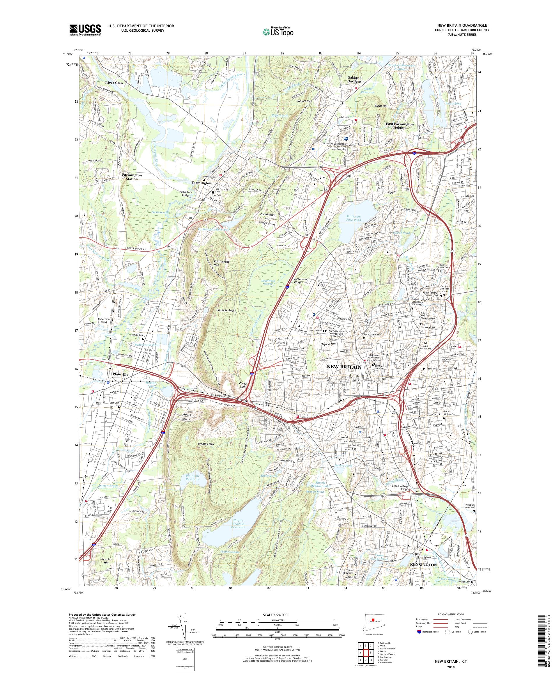 Map Of New Britain Ct Maps For You