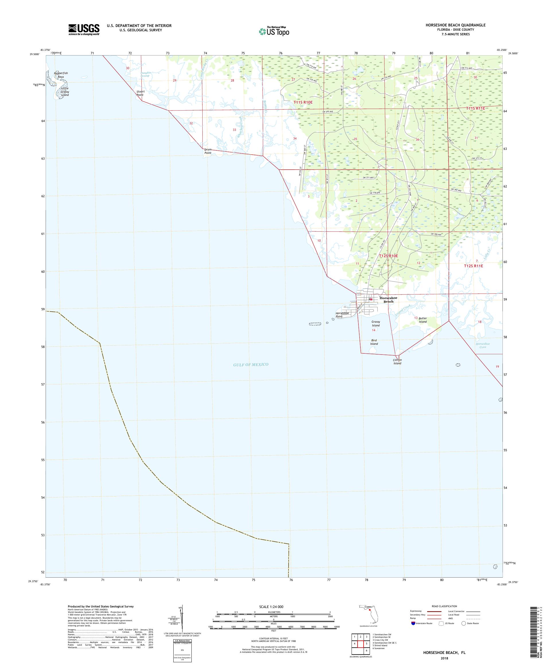 mytopo-horseshoe-beach-florida-usgs-quad-topo-map