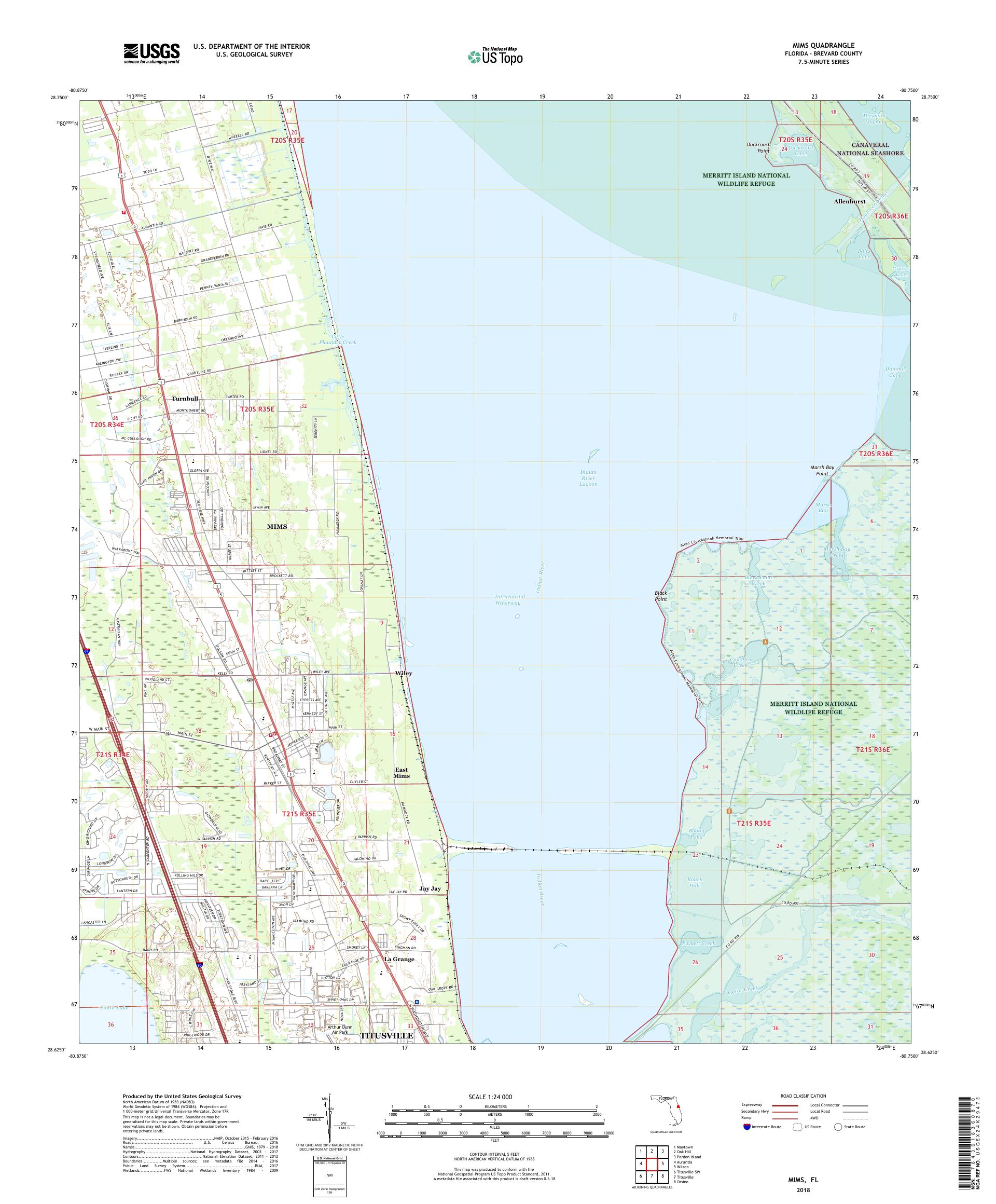 Where Is Mims Florida On Map
