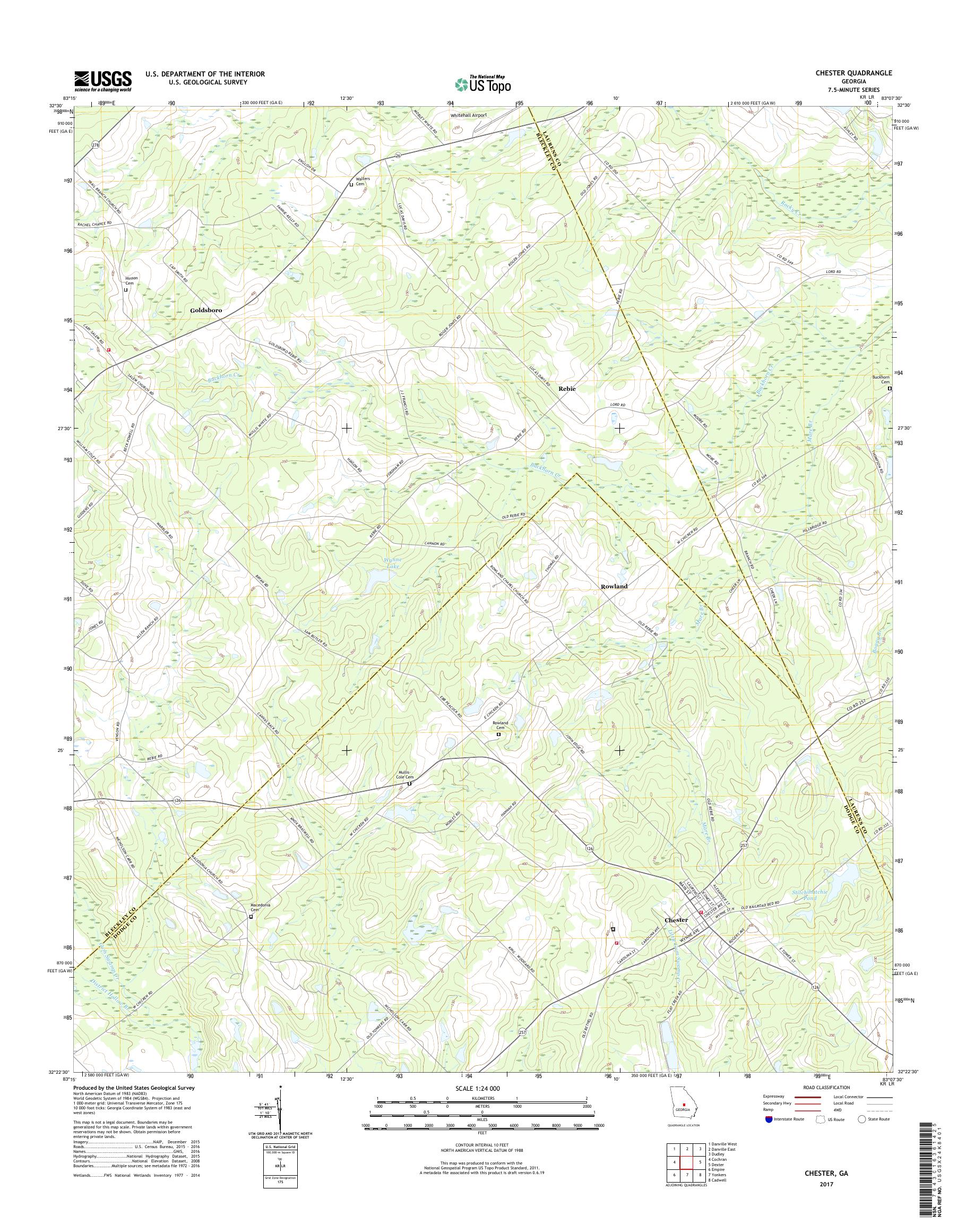 MyTopo Chester, USGS Quad Topo Map
