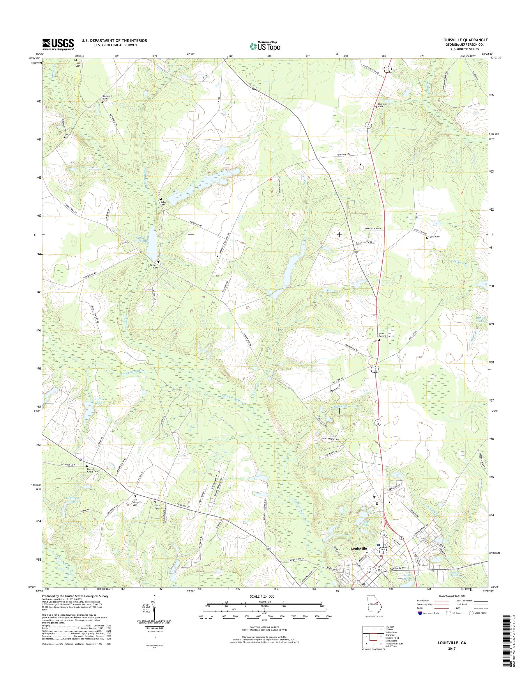 MyTopo Louisville, USGS Quad Topo Map