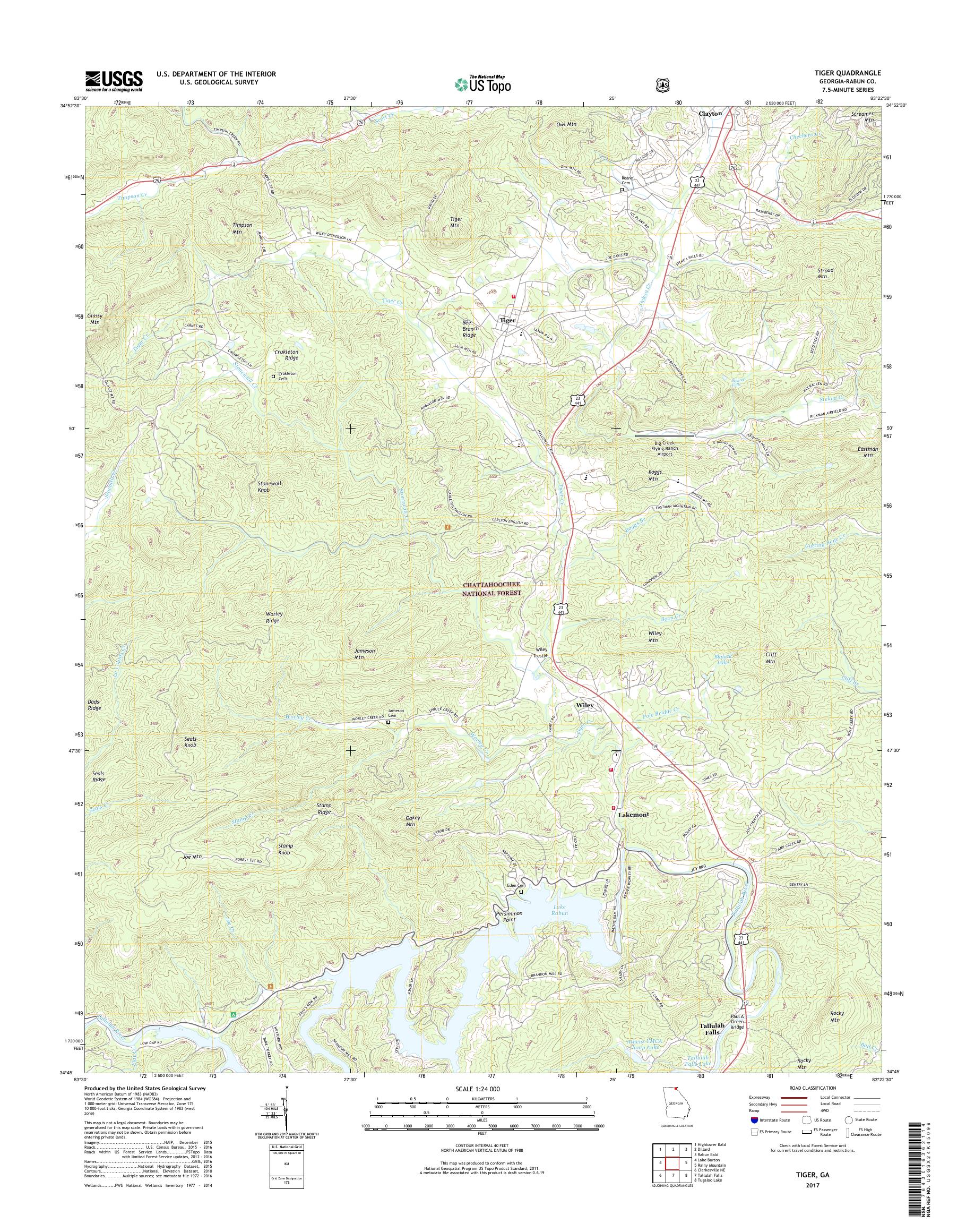MyTopo Tiger, USGS Quad Topo Map