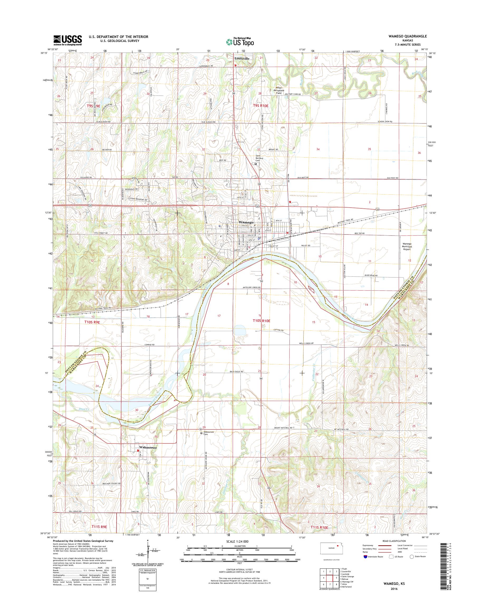 Wamego Ks Zip Code Map United States Map