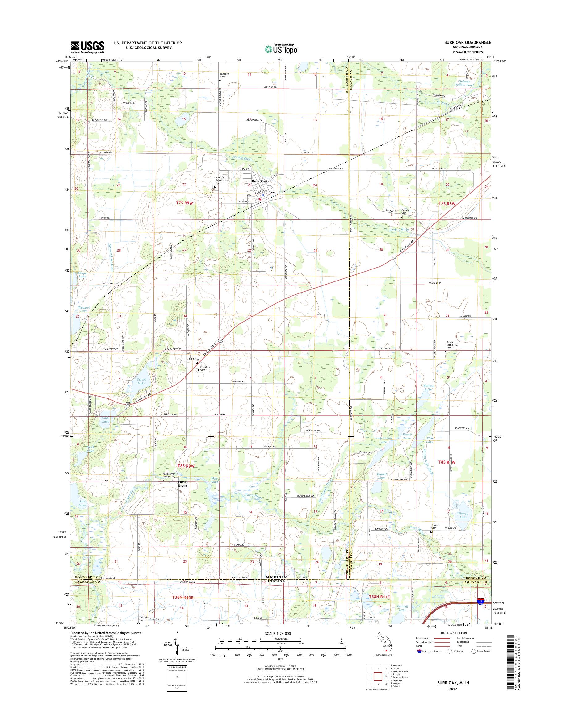 Burr Oak State Park Map