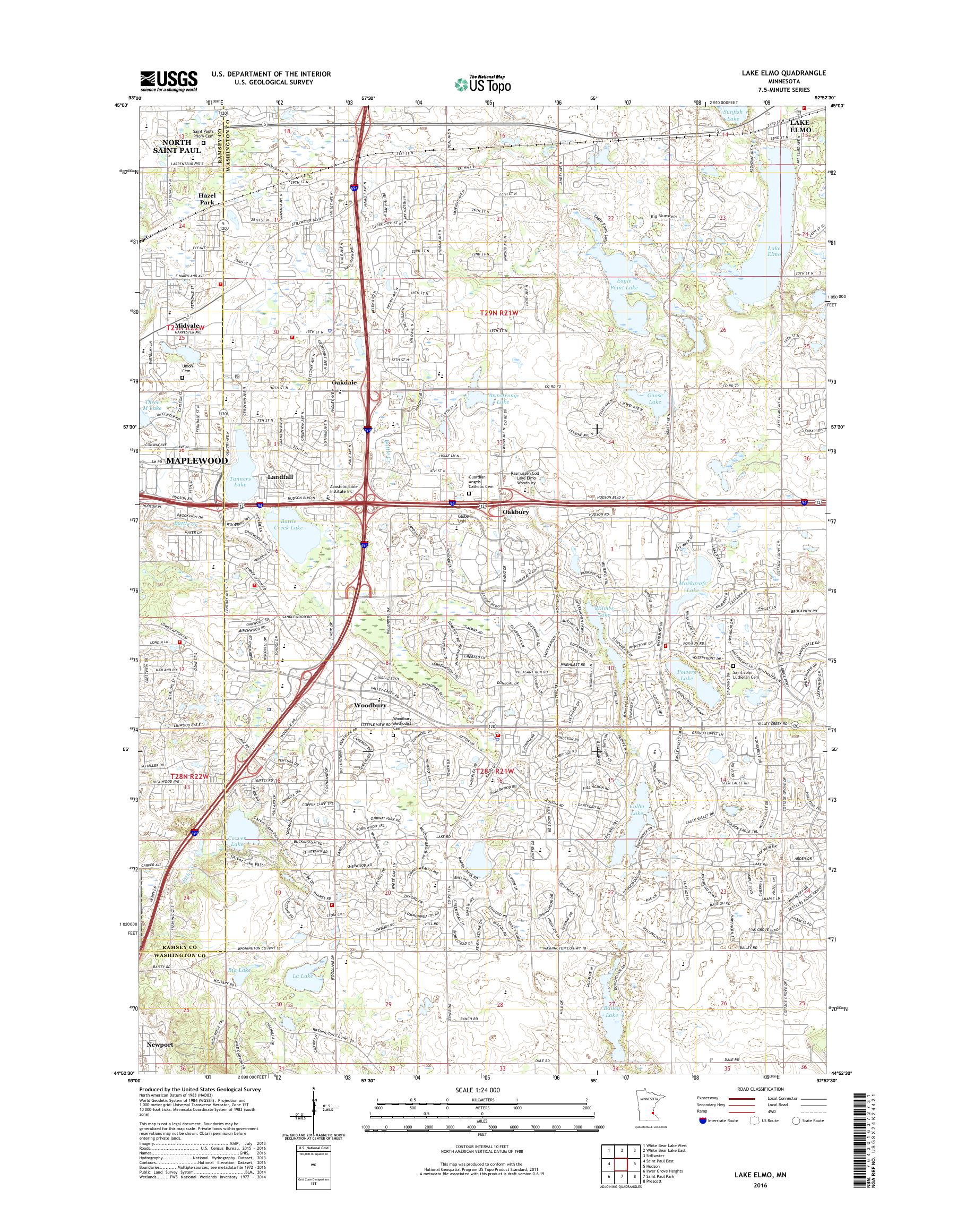 Lake Elmo Mn Zip Code Map United States Map