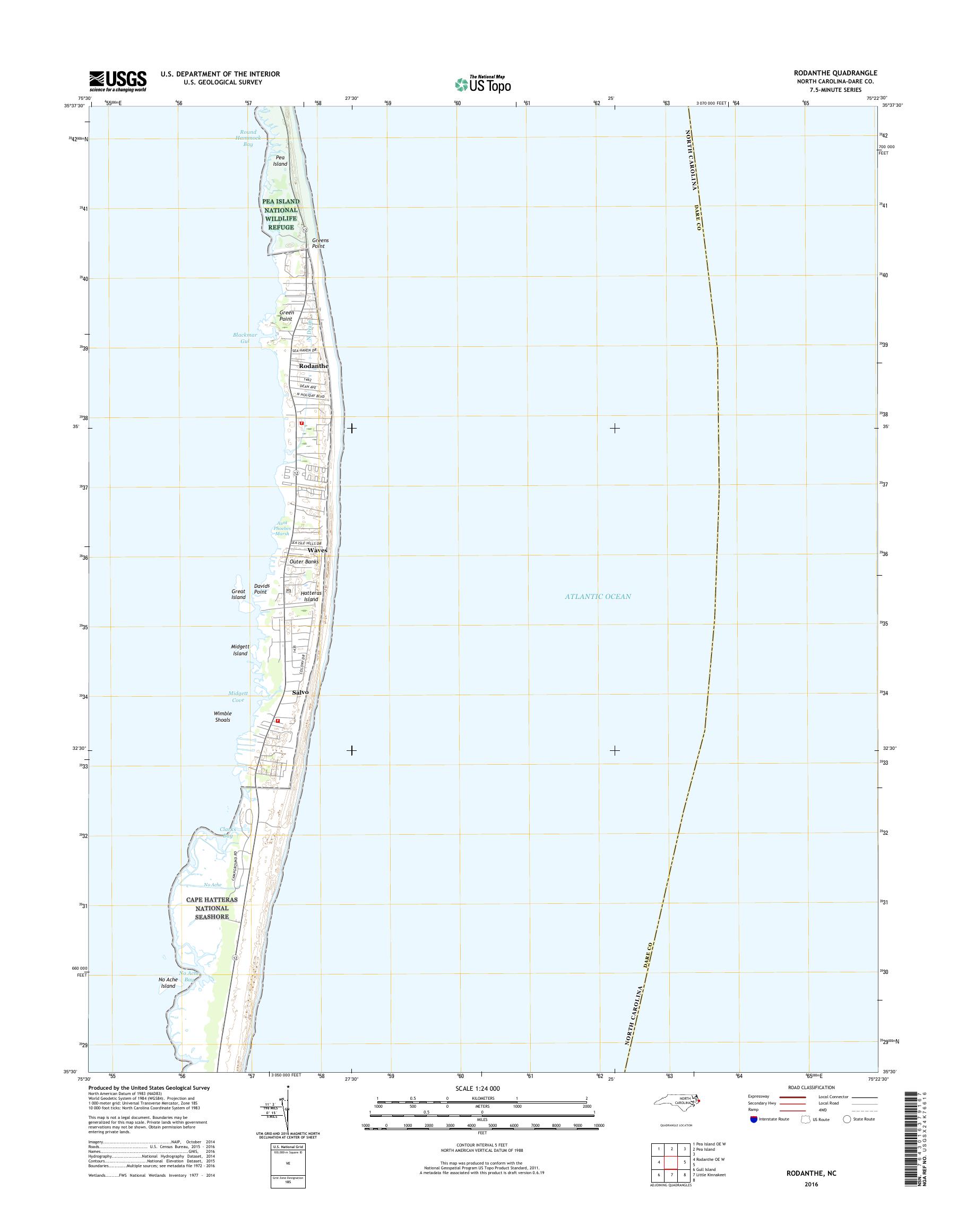 mytopo-rodanthe-north-carolina-usgs-quad-topo-map