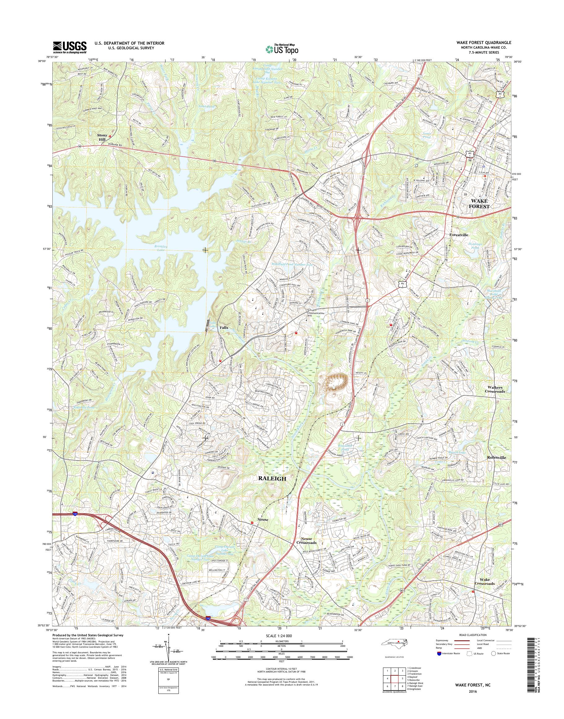 mytopo-wake-forest-north-carolina-usgs-quad-topo-map