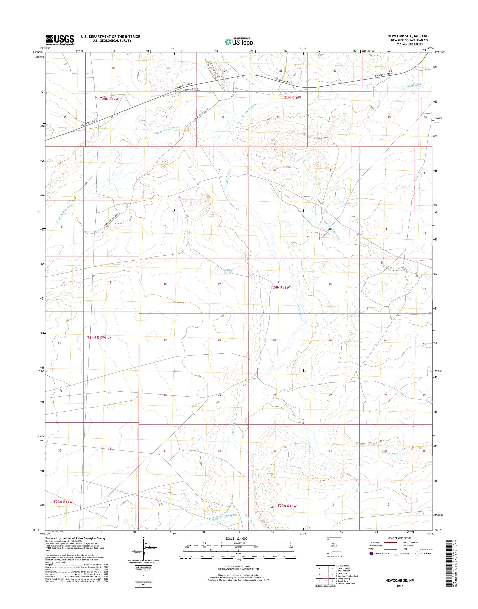 MyTopo SE, New Mexico USGS Quad Topo Map
