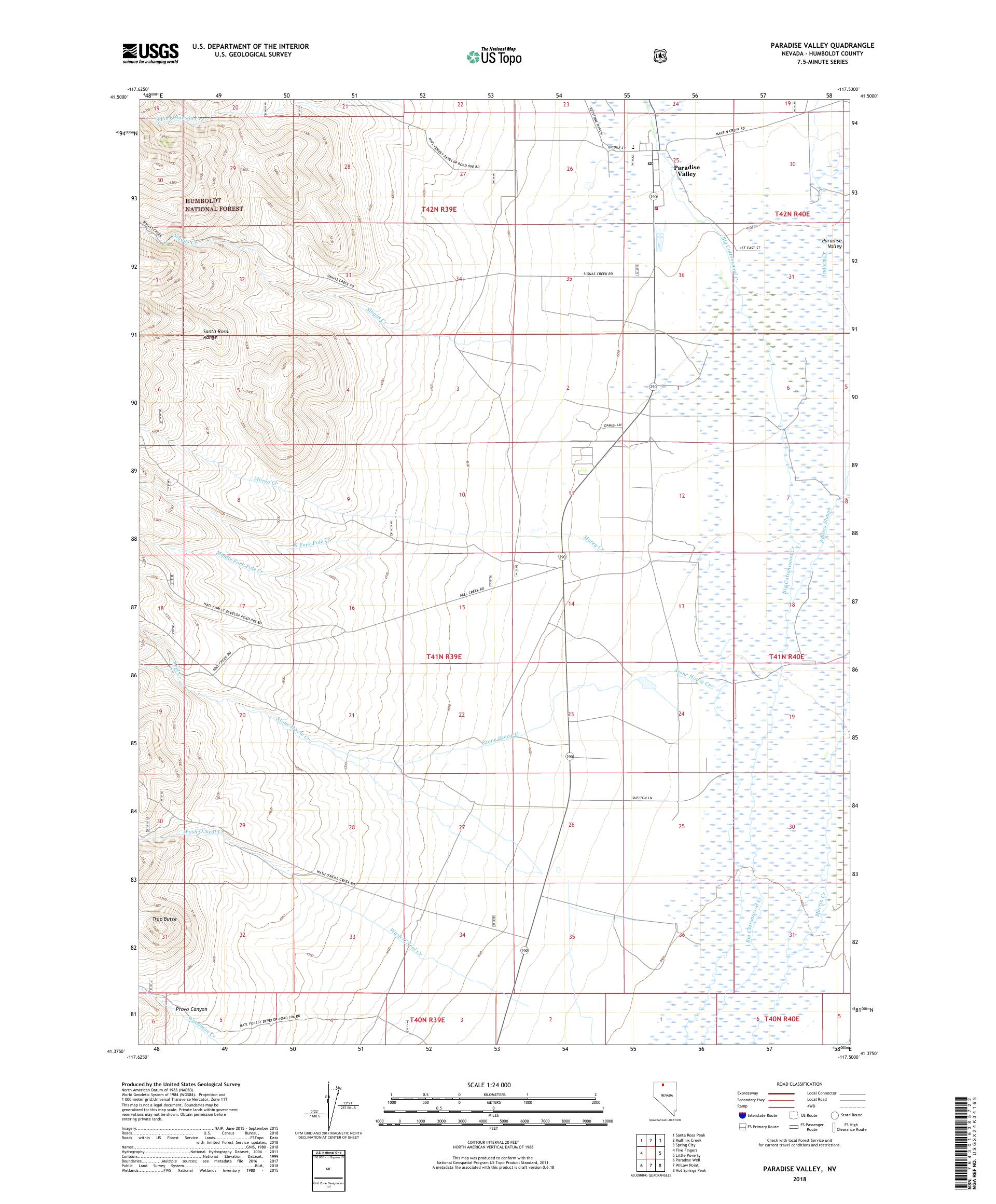 Paradise Valley Zip Code Map