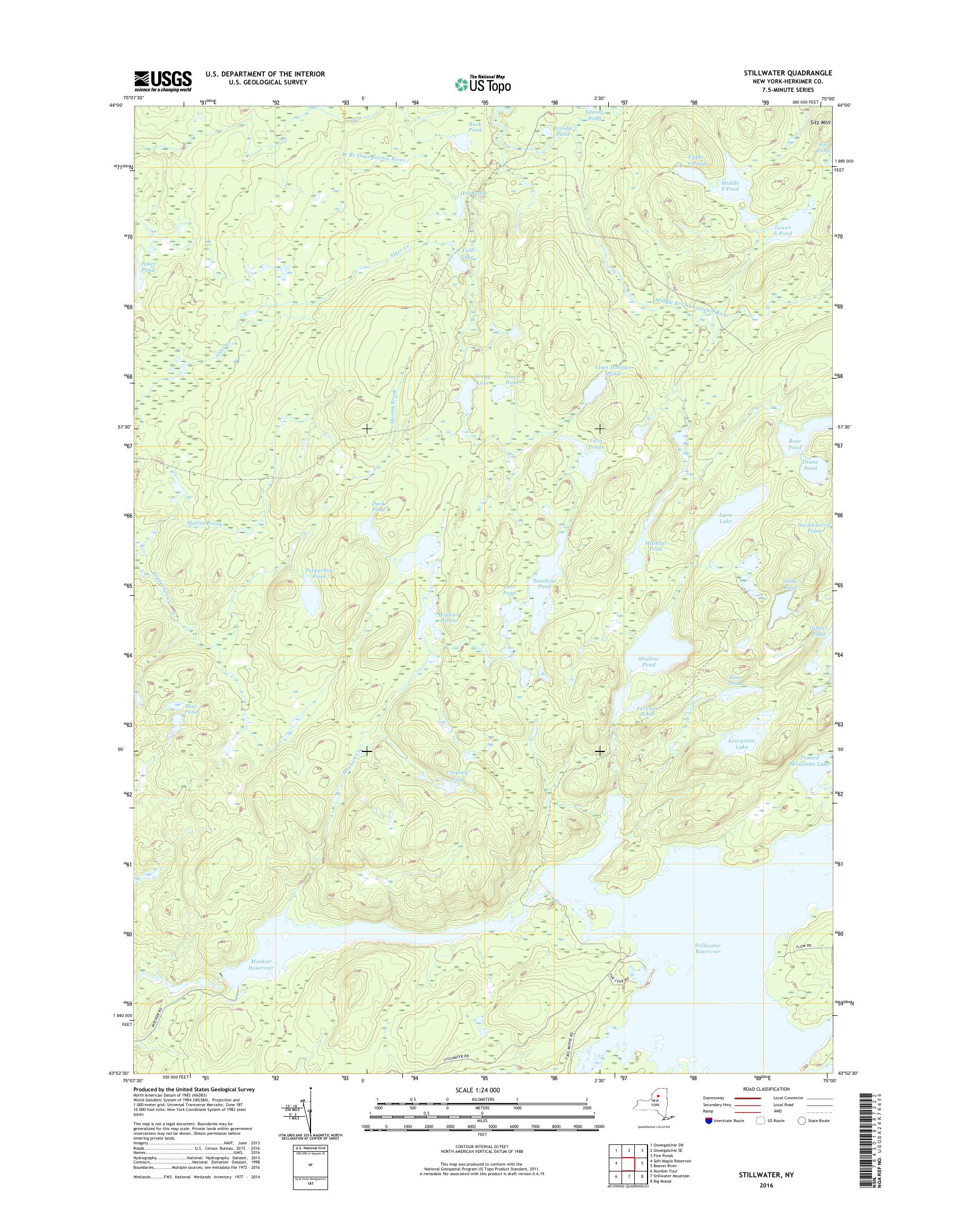 MyTopo Stillwater, New York USGS Quad Topo Map