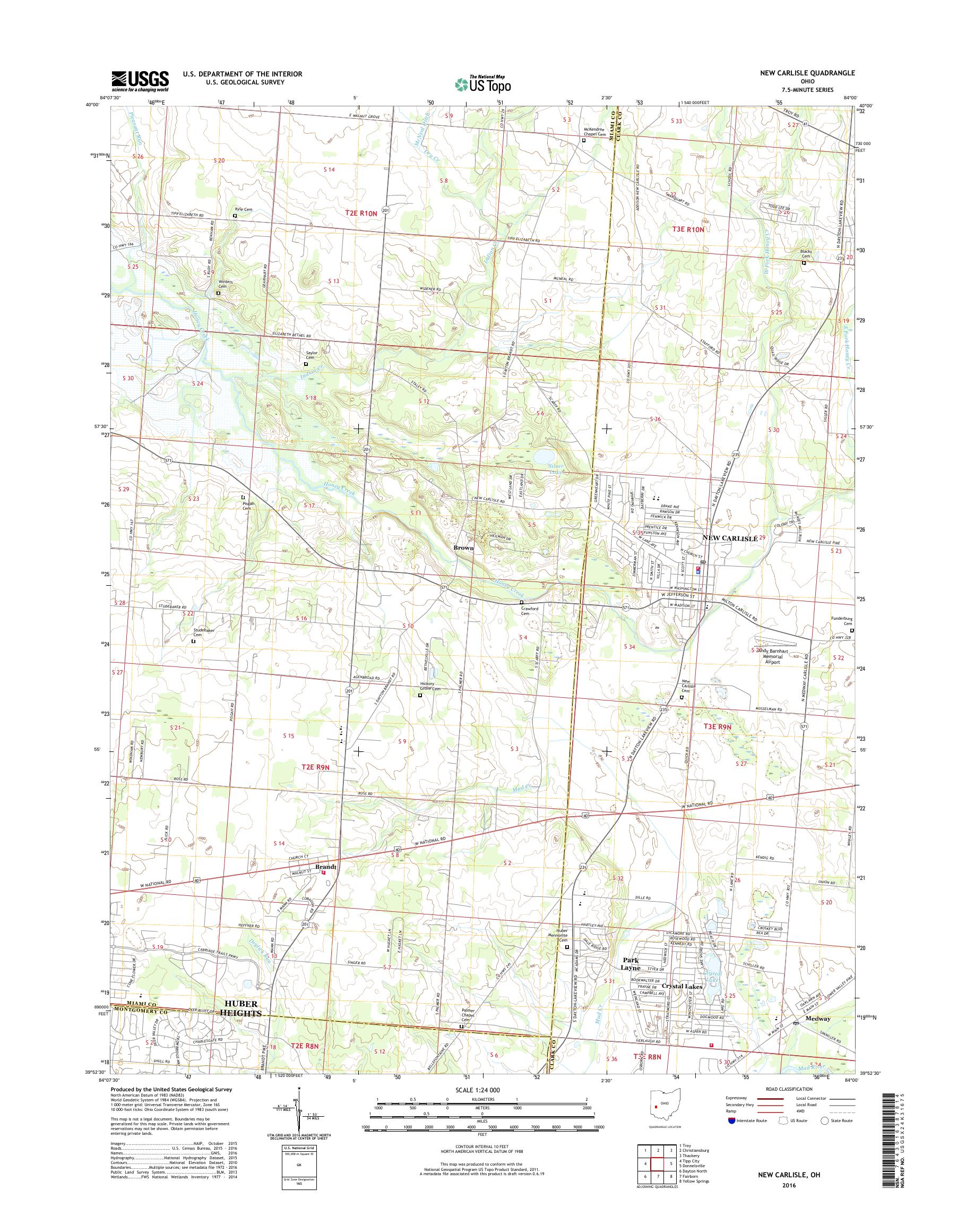New Carlisle Ohio Zip Code Map United States Map