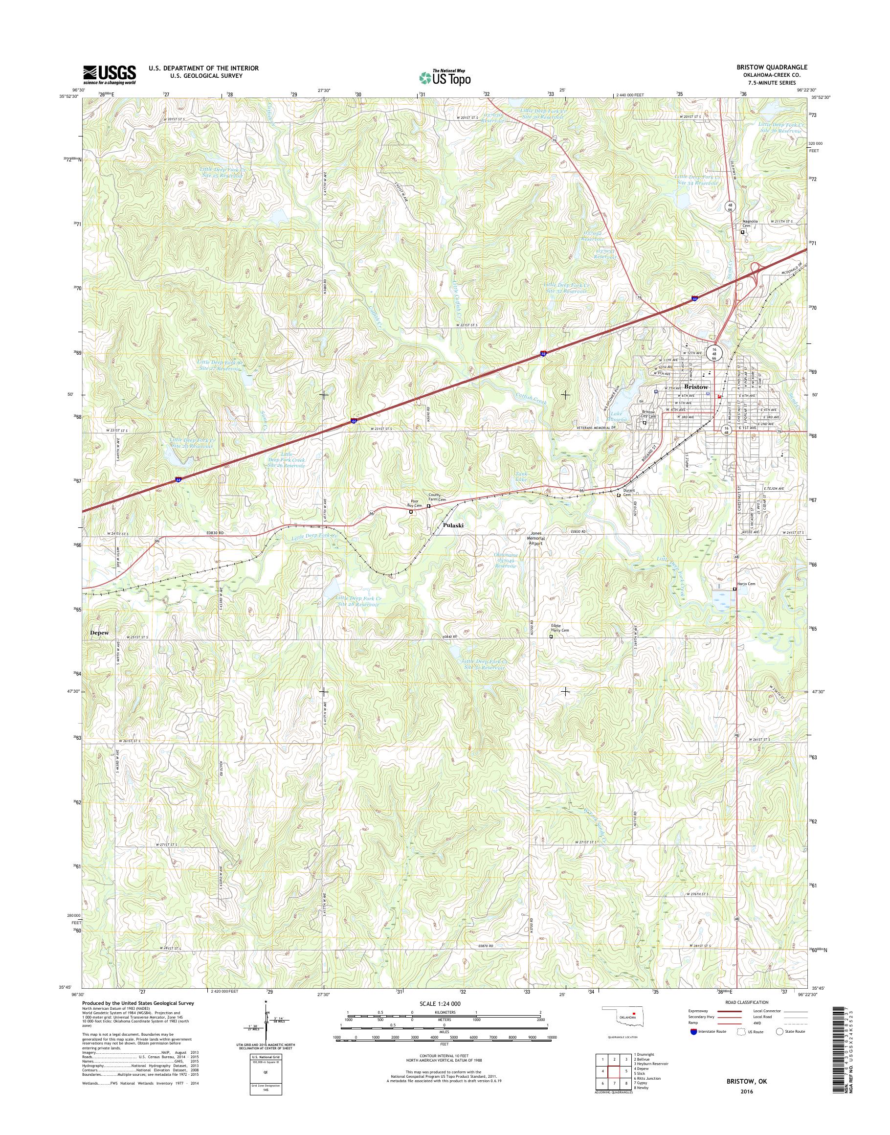 Map Of Bristow Ok Oklahoma vrogue.co