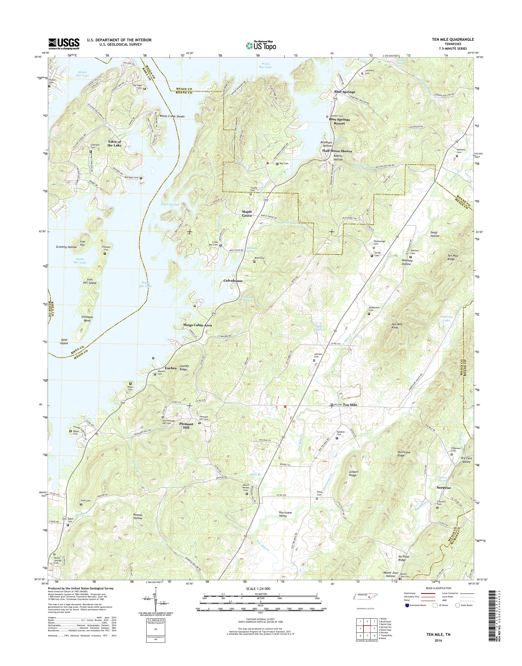 Roanne County Tn Compressed Map - 5y1sz7g