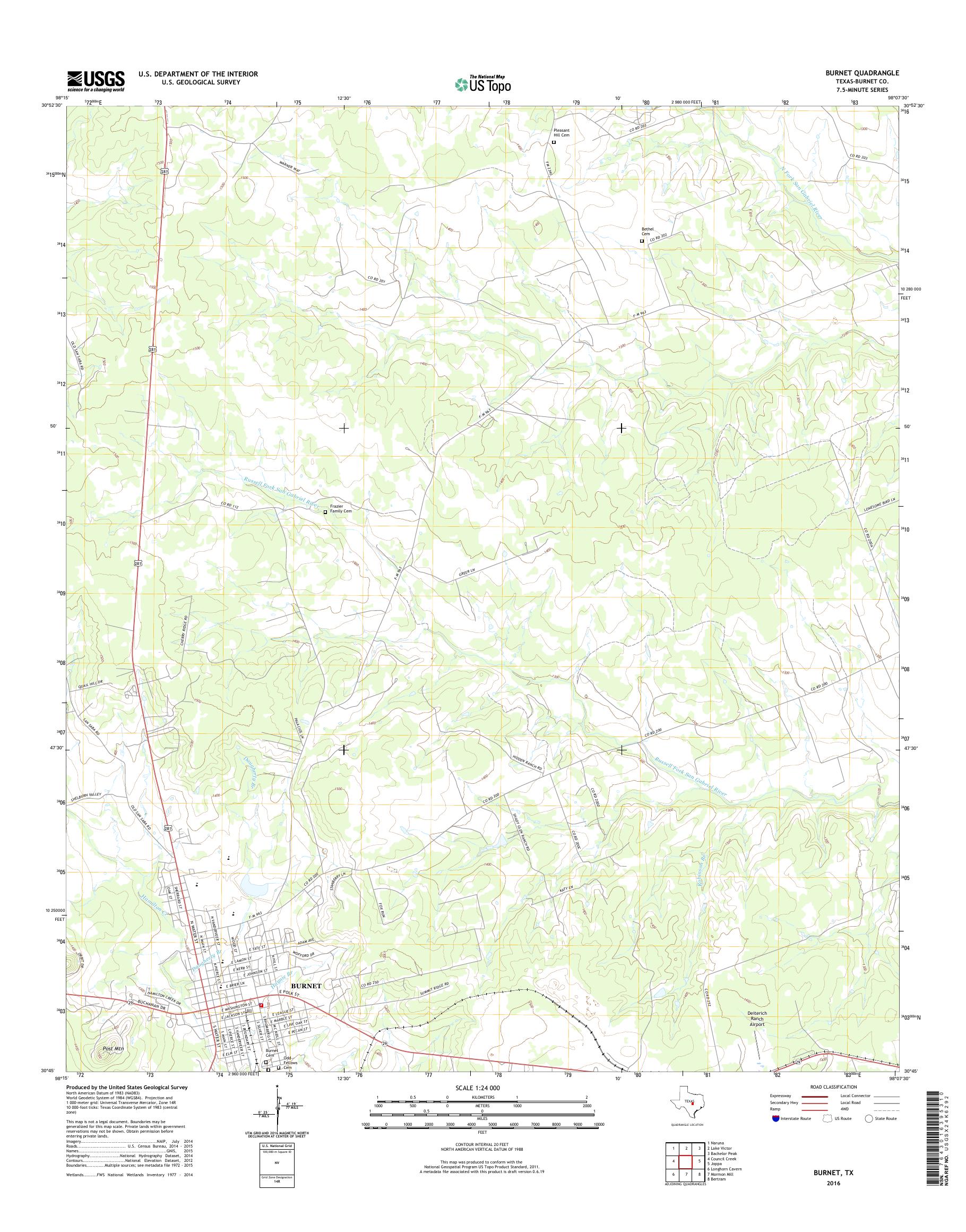 MyTopo Texas USGS Quad Topo Map