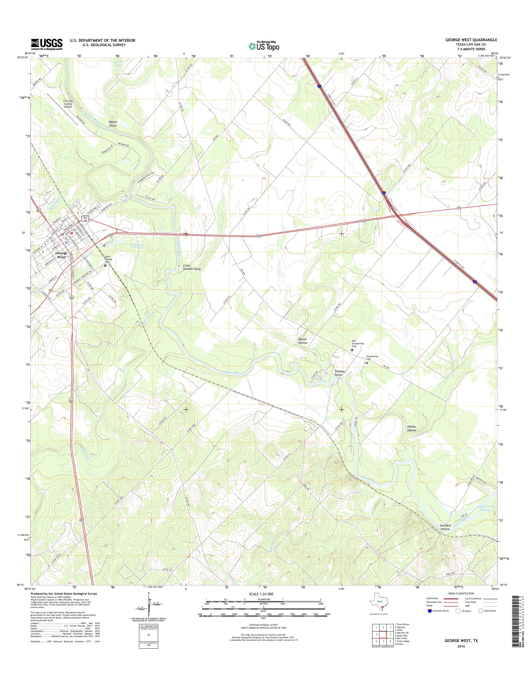 MyTopo West, Texas USGS Quad Topo Map