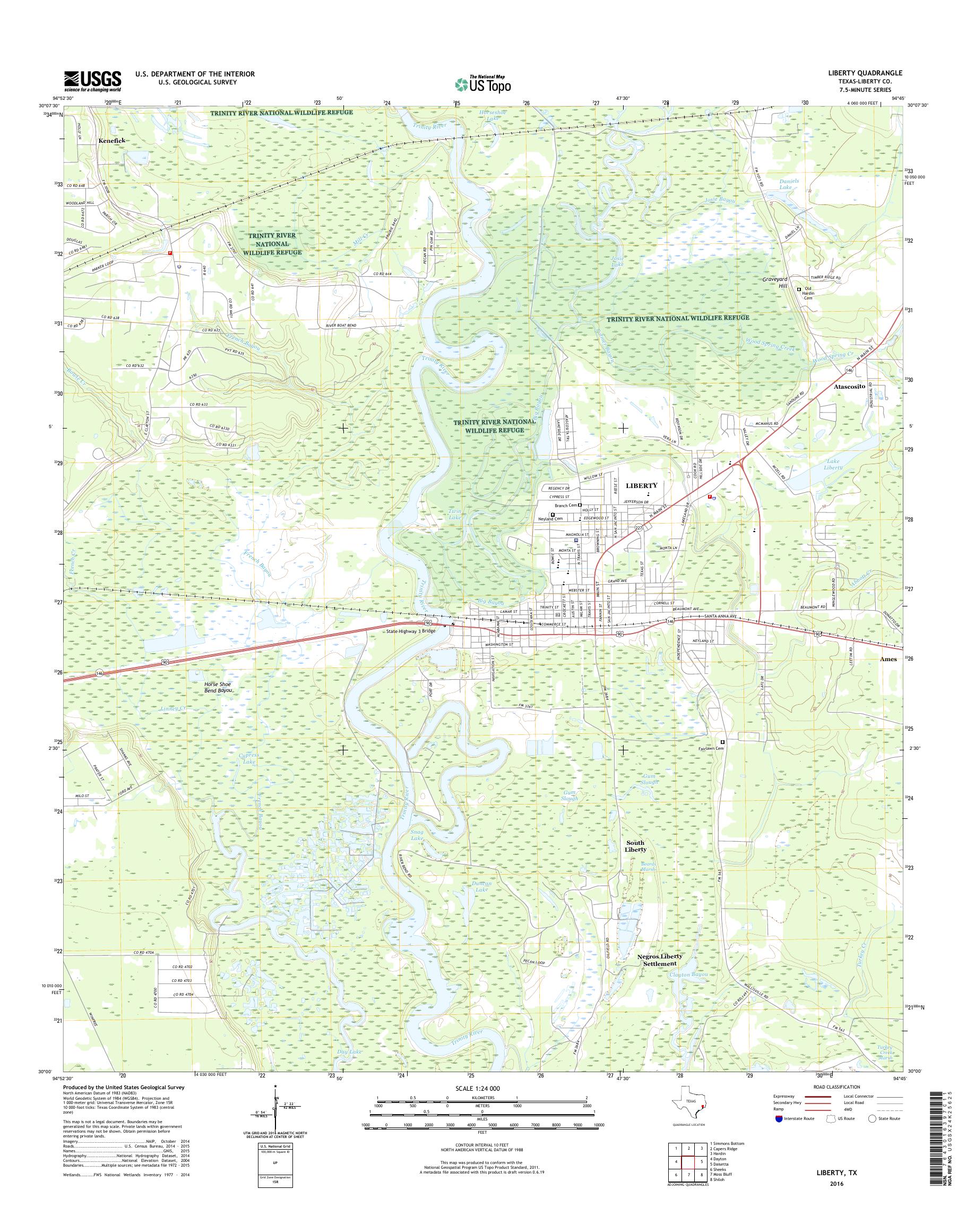 mytopo-liberty-texas-usgs-quad-topo-map