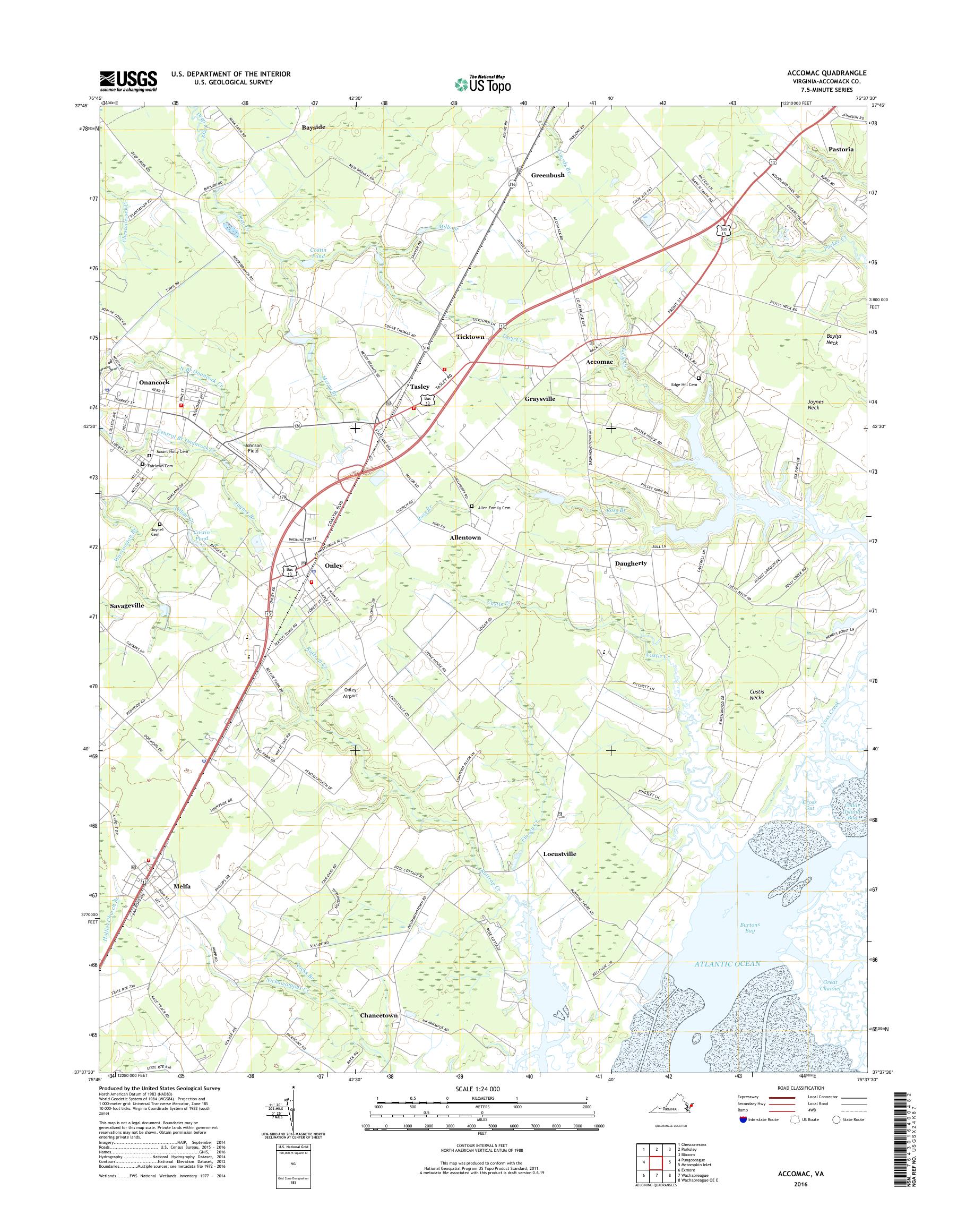 MyTopo Virginia USGS Quad Topo Map