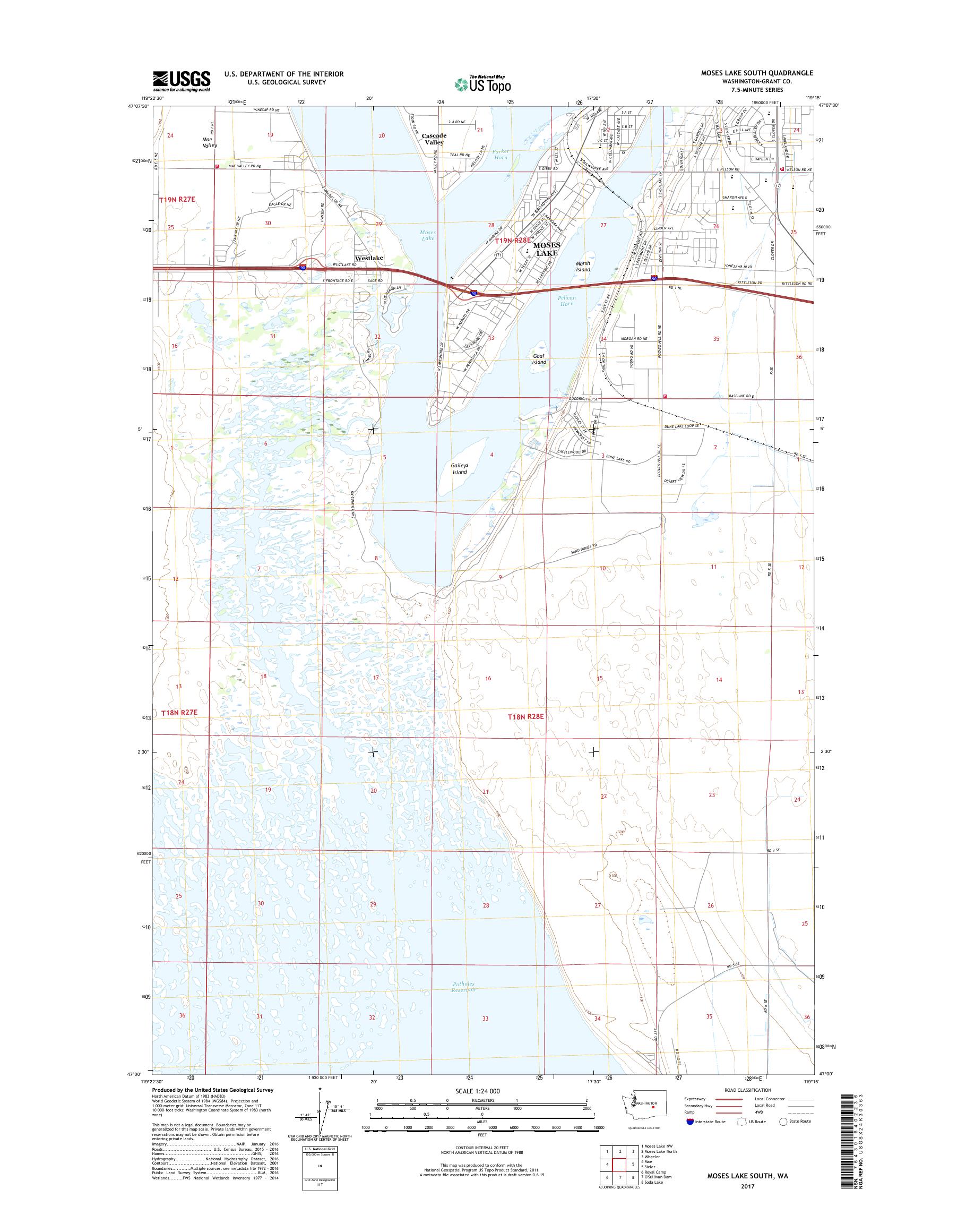 Moses Lake Wa Zip Code Map United States Map