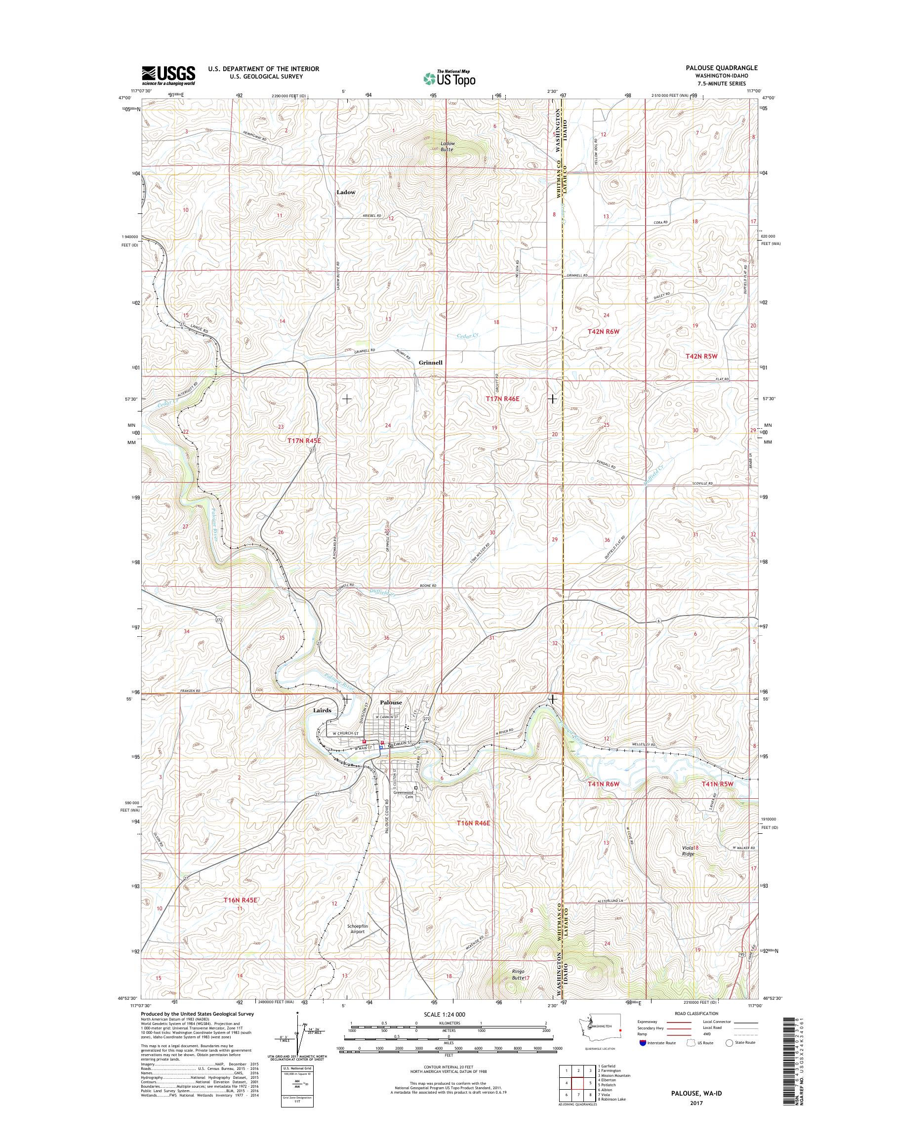 Palouse Area Maps