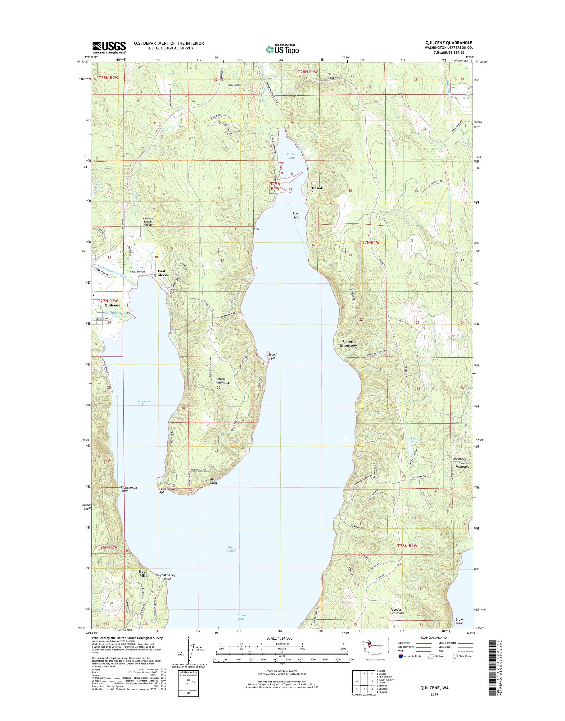 MyTopo Quilcene, Washington USGS Quad Topo Map