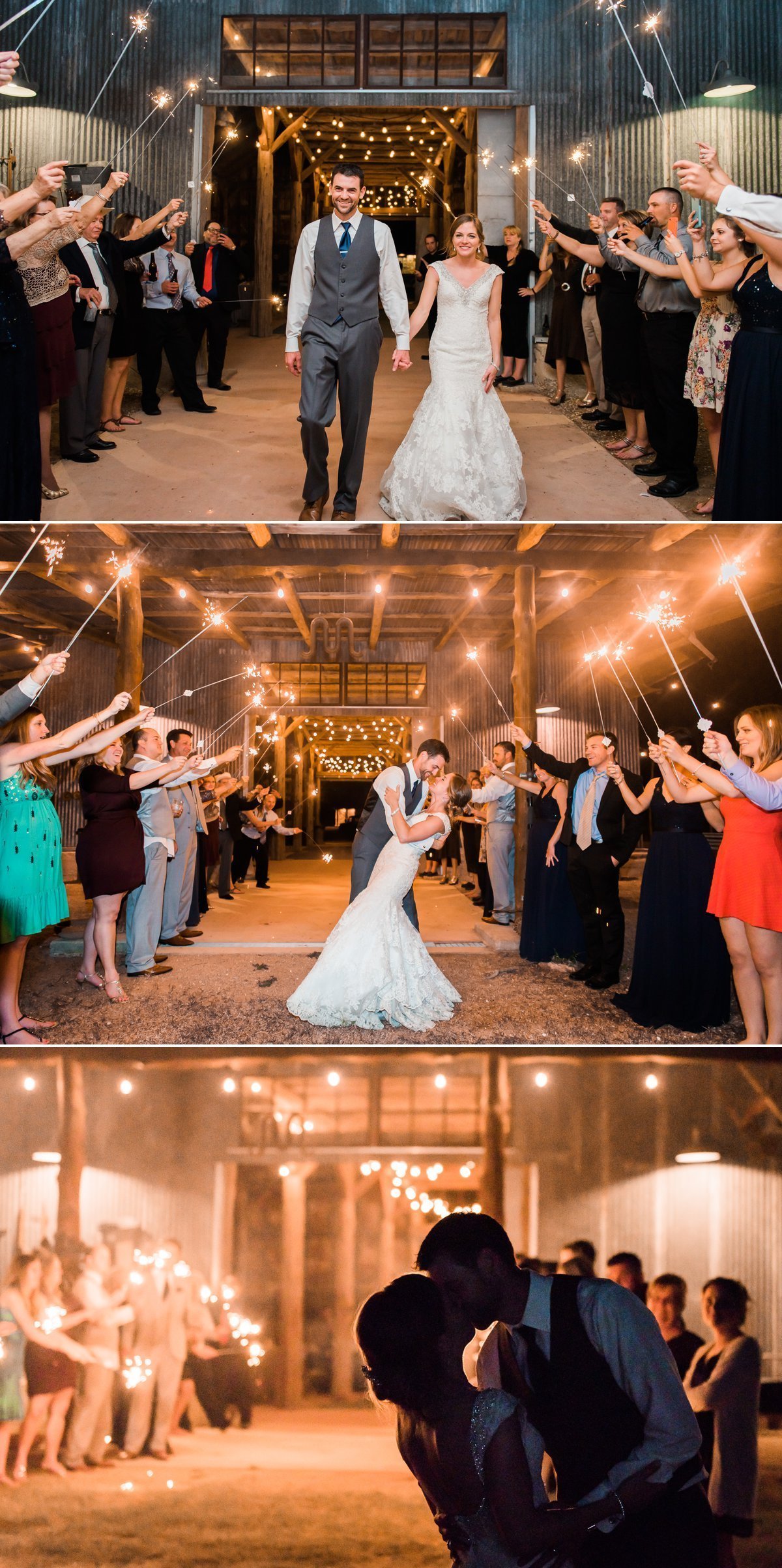 Montesino Ranch Wedding Sparkler Exit