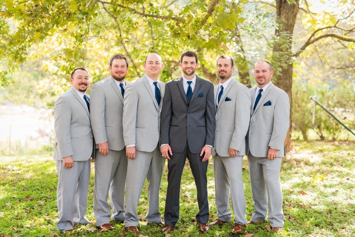 Montesino Ranch Wedding groom and groomsmen