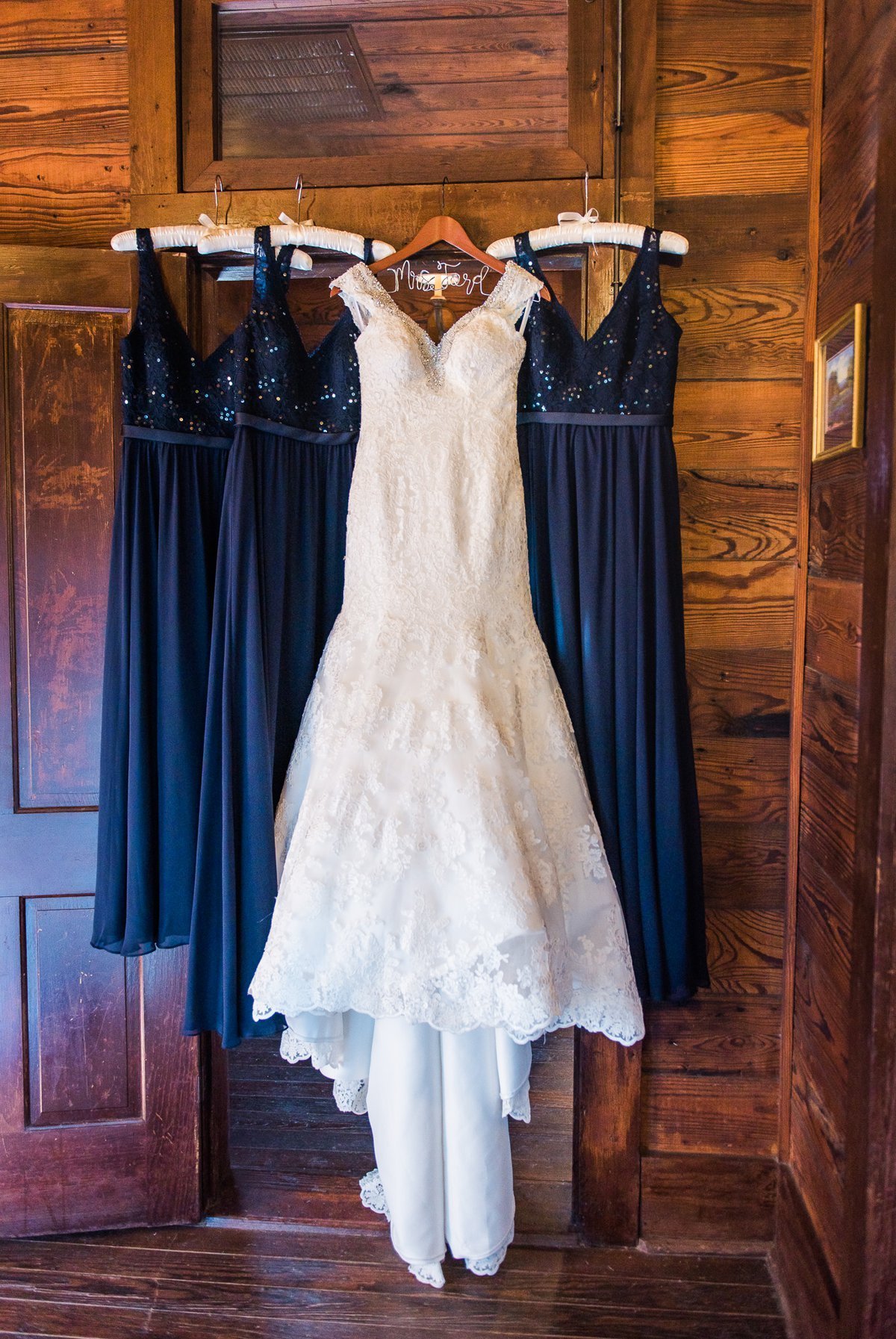 Montesino Ranch Wedding dress and bridesmaid dresses
