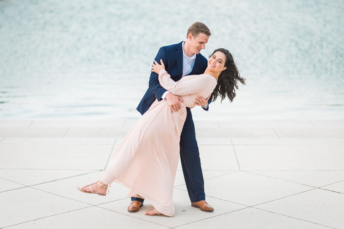 Spring Engagement Photos at Hermann Park