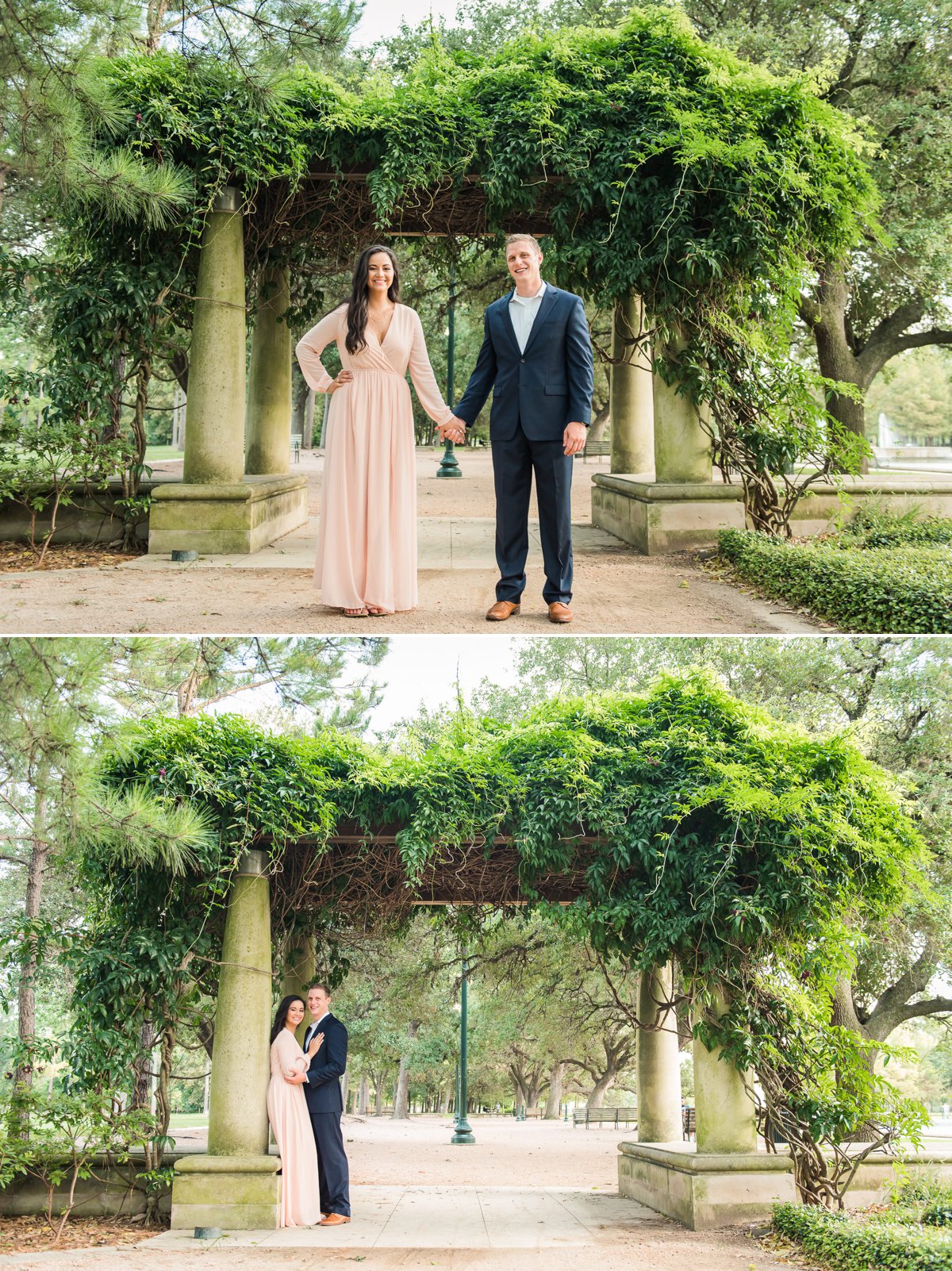 Spring Engagement Photos at Hermann Park