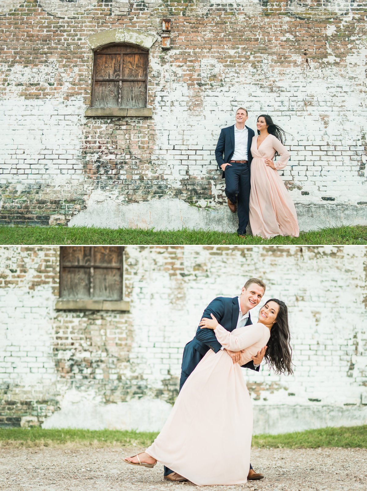 Spring Engagement Photos in downtown Houston
