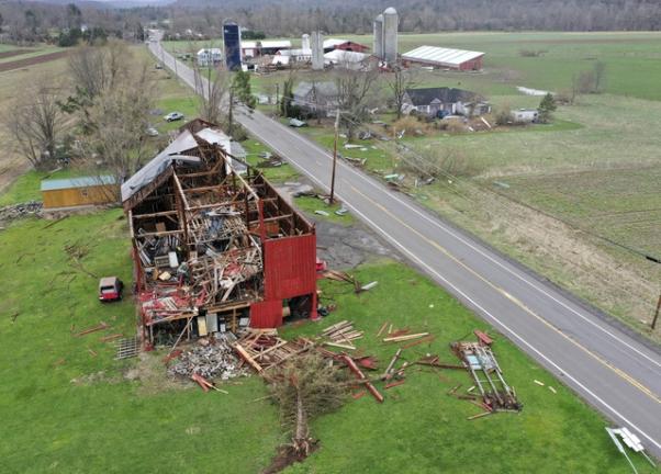 Storms batter Pennsylvania; at least 3 twisters confirmed